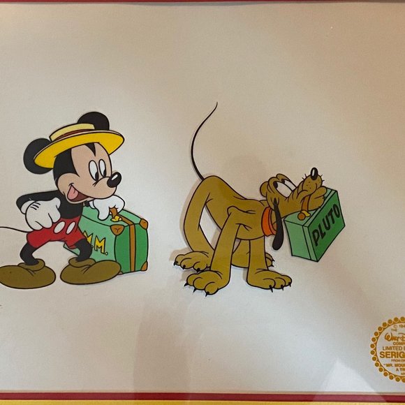 DISNEY LIMITED EDITION SERIGRAPH CELL "MR. MOUSE TAKES A TRIP" - MICKEY & PLUTO - Picture 7 of 15